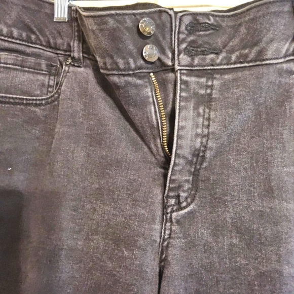 Lane Bryant Black Straight Leg Denim - Picture 2 of 4